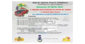 2nd HISTORICAL CARS MEETING IN PIETRA DE’ GIORGI AND 1° MEMORIAL GIANNI TERZONI